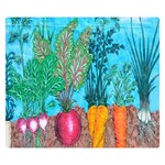 Mural Displaying Array Of Garden Vegetables Double Sided Flano Blanket (Small)  50 x40  Blanket Front