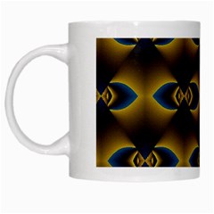 Fractal Multicolored Background White Mugs by Simbadda