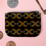 Fractal Multicolored Background Mini Coin Purses Back