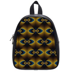 Fractal Multicolored Background School Bags (small)  by Simbadda