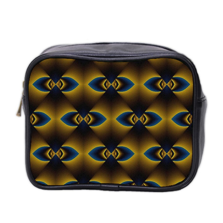 Fractal Multicolored Background Mini Toiletries Bag 2-Side