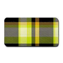 Tartan Pattern Background Fabric Design Medium Bar Mats by Simbadda