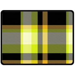 Tartan Pattern Background Fabric Design Fleece Blanket (large)  by Simbadda