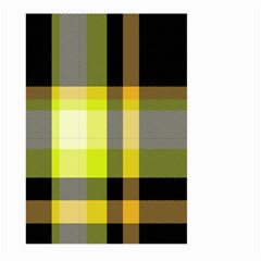 Tartan Pattern Background Fabric Design Large Garden Flag (two Sides) by Simbadda