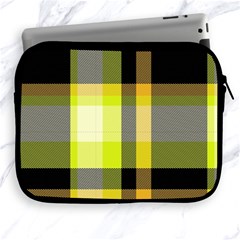 Tartan Pattern Background Fabric Design Apple Ipad 2/3/4 Zipper Cases by Simbadda