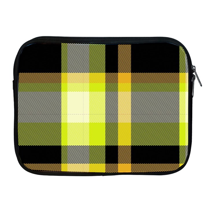 Tartan Pattern Background Fabric Design Apple iPad 2/3/4 Zipper Cases