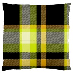 Tartan Pattern Background Fabric Design Standard Flano Cushion Case (two Sides) by Simbadda