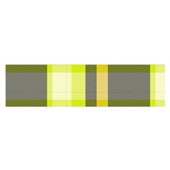 Tartan Pattern Background Fabric Design Satin Scarf (oblong) by Simbadda