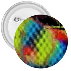 Punctulated Colorful Ground Noise Nervous Sorcery Sight Screen Pattern 3  Buttons by Simbadda