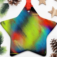 Punctulated Colorful Ground Noise Nervous Sorcery Sight Screen Pattern Ornament (star) by Simbadda