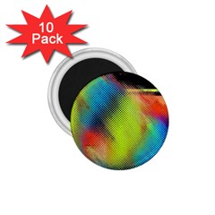 Punctulated Colorful Ground Noise Nervous Sorcery Sight Screen Pattern 1 75  Magnets (10 Pack)  by Simbadda