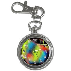 Punctulated Colorful Ground Noise Nervous Sorcery Sight Screen Pattern Key Chain Watches by Simbadda