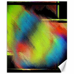 Punctulated Colorful Ground Noise Nervous Sorcery Sight Screen Pattern Canvas 8  X 10  by Simbadda