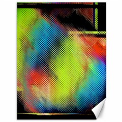 Punctulated Colorful Ground Noise Nervous Sorcery Sight Screen Pattern Canvas 36  X 48   by Simbadda