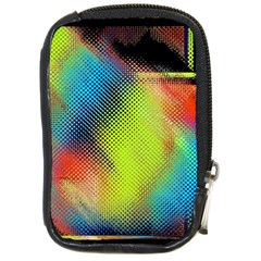 Punctulated Colorful Ground Noise Nervous Sorcery Sight Screen Pattern Compact Camera Cases by Simbadda