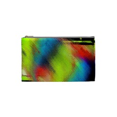 Punctulated Colorful Ground Noise Nervous Sorcery Sight Screen Pattern Cosmetic Bag (small)  by Simbadda