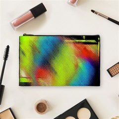 Punctulated Colorful Ground Noise Nervous Sorcery Sight Screen Pattern Cosmetic Bag (medium)  by Simbadda