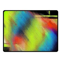 Punctulated Colorful Ground Noise Nervous Sorcery Sight Screen Pattern Fleece Blanket (small) by Simbadda