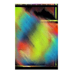 Punctulated Colorful Ground Noise Nervous Sorcery Sight Screen Pattern Shower Curtain 48  X 72  (small)  by Simbadda