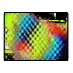 Punctulated Colorful Ground Noise Nervous Sorcery Sight Screen Pattern Double Sided Fleece Blanket (small)  by Simbadda