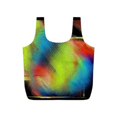 Punctulated Colorful Ground Noise Nervous Sorcery Sight Screen Pattern Full Print Recycle Bags (s)  by Simbadda