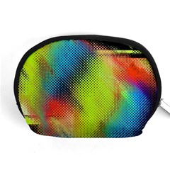 Punctulated Colorful Ground Noise Nervous Sorcery Sight Screen Pattern Accessory Pouches (medium)  by Simbadda