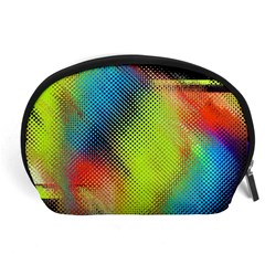 Punctulated Colorful Ground Noise Nervous Sorcery Sight Screen Pattern Accessory Pouches (large)  by Simbadda