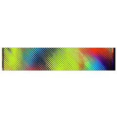 Punctulated Colorful Ground Noise Nervous Sorcery Sight Screen Pattern Flano Scarf (small) by Simbadda