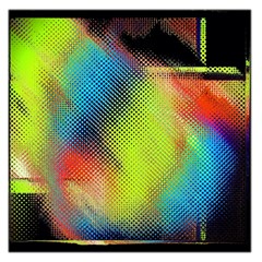 Punctulated Colorful Ground Noise Nervous Sorcery Sight Screen Pattern Large Satin Scarf (square) by Simbadda