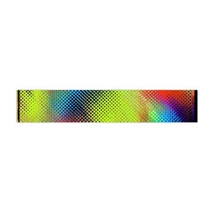 Punctulated Colorful Ground Noise Nervous Sorcery Sight Screen Pattern Flano Scarf (mini) by Simbadda