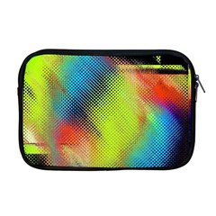 Punctulated Colorful Ground Noise Nervous Sorcery Sight Screen Pattern Apple Macbook Pro 17  Zipper Case by Simbadda