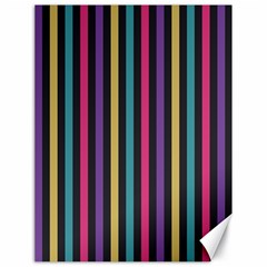 Stripes Colorful Multi Colored Bright Stripes Wallpaper Background Pattern Canvas 18  X 24   by Simbadda