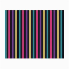 Stripes Colorful Multi Colored Bright Stripes Wallpaper Background Pattern Small Glasses Cloth (2-side) by Simbadda