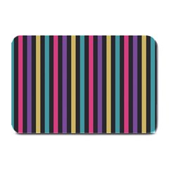 Stripes Colorful Multi Colored Bright Stripes Wallpaper Background Pattern Plate Mats by Simbadda