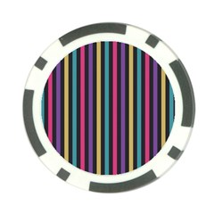 Stripes Colorful Multi Colored Bright Stripes Wallpaper Background Pattern Poker Chip Card Guard by Simbadda