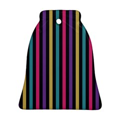 Stripes Colorful Multi Colored Bright Stripes Wallpaper Background Pattern Ornament (bell)