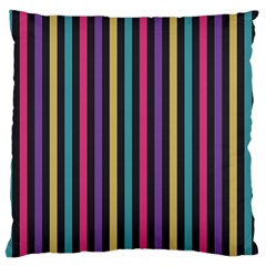 Stripes Colorful Multi Colored Bright Stripes Wallpaper Background Pattern Standard Flano Cushion Case (one Side) by Simbadda