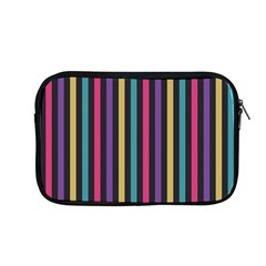 Stripes Colorful Multi Colored Bright Stripes Wallpaper Background Pattern Apple Macbook Pro 13  Zipper Case by Simbadda