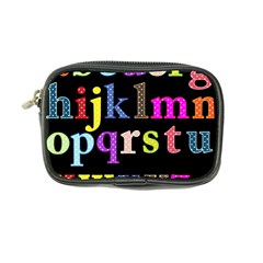 Alphabet Letters Colorful Polka Dots Letters In Lower Case Coin Purse by Simbadda