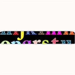 Alphabet Letters Colorful Polka Dots Letters In Lower Case Small Bar Mats by Simbadda