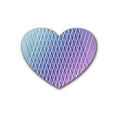 Abstract Lines Background Heart Coaster (4 Pack)  by Simbadda