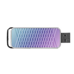 Abstract Lines Background Portable Usb Flash (one Side) by Simbadda