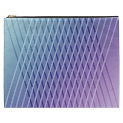 Abstract Lines Background Cosmetic Bag (xxxl)  by Simbadda