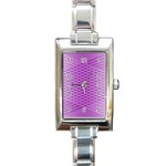 Abstract Lines Background Pattern Rectangle Italian Charm Watch Front