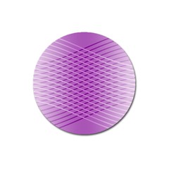 Abstract Lines Background Pattern Magnet 3  (round) by Simbadda