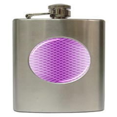 Abstract Lines Background Pattern Hip Flask (6 Oz) by Simbadda