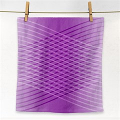 Abstract Lines Background Pattern Face Towel by Simbadda