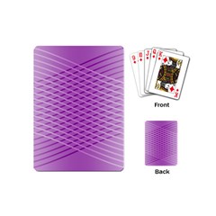 Abstract Lines Background Pattern Playing Cards (mini)  by Simbadda