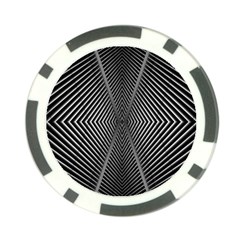 Abstract Of Shutter Lines Poker Chip Card Guard by Simbadda