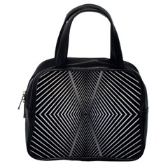 Abstract Of Shutter Lines Classic Handbags (one Side) by Simbadda